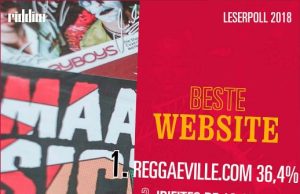 IrieItes.de – erneut Website #2 im Riddim-Leserpoll!