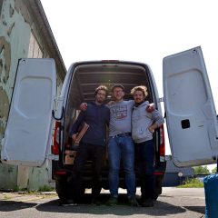 Aktuelle Crew – von links Henning Albo Thomas