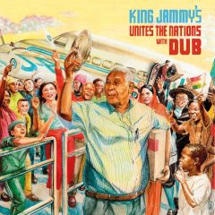 King Jammy – Unites The Nations In Dub Front cover – Greensleeves  (watercolor on paper, VP collection)