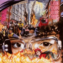 Mina Rose – London Burning, front cover illustration (watercolors on paper)